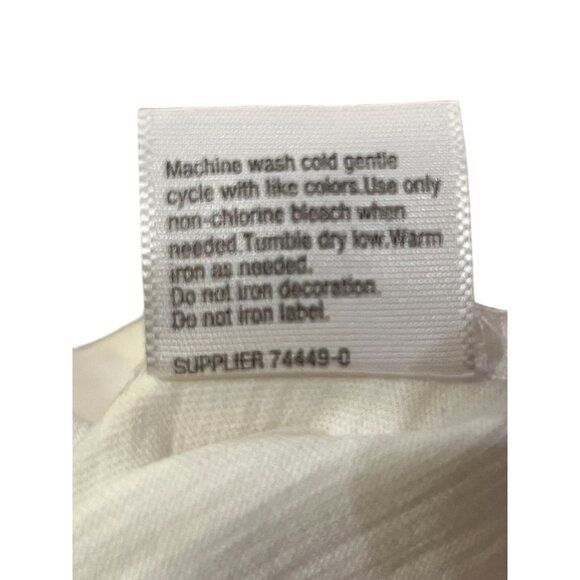 St Johns Bay Blouse Womens XL Used Sleeveless Embroidery Beads - Picture 11 of 13